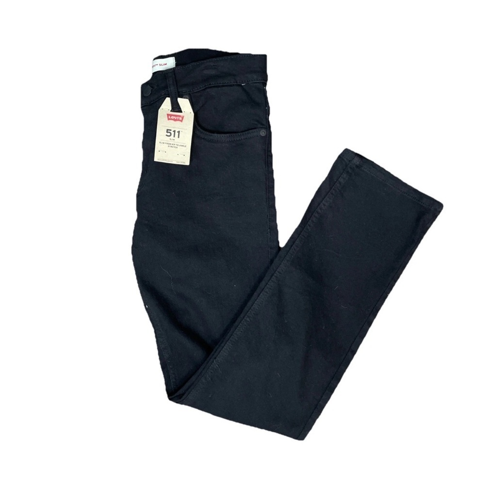 Levis Performance 511 Slim Size 16 Regular 28x28 Jeans Dark Blue Stretch New